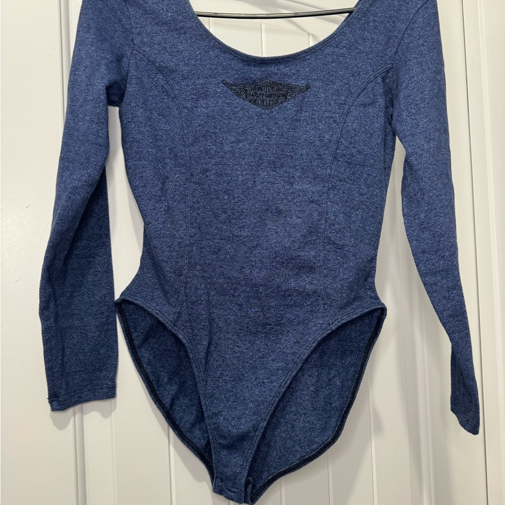 Harley Davidson long sleeve bodysuit  Used great condition size Large made in US